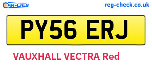PY56ERJ are the vehicle registration plates.