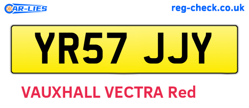 YR57JJY are the vehicle registration plates.