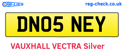 DN05NEY are the vehicle registration plates.