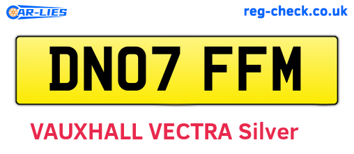 DN07FFM are the vehicle registration plates.