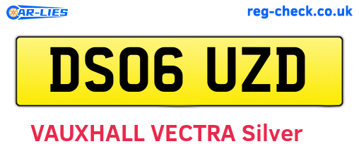 DS06UZD are the vehicle registration plates.