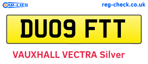 DU09FTT are the vehicle registration plates.