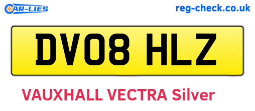 DV08HLZ are the vehicle registration plates.