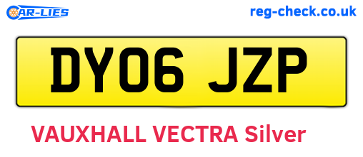DY06JZP are the vehicle registration plates.
