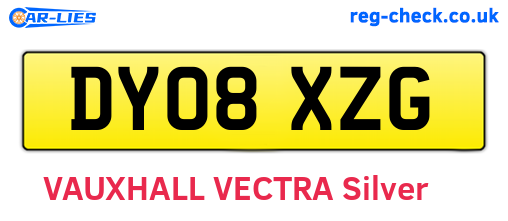 DY08XZG are the vehicle registration plates.