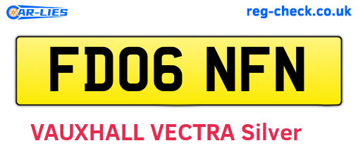 FD06NFN are the vehicle registration plates.