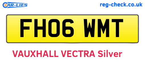 FH06WMT are the vehicle registration plates.