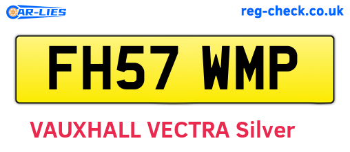 FH57WMP are the vehicle registration plates.
