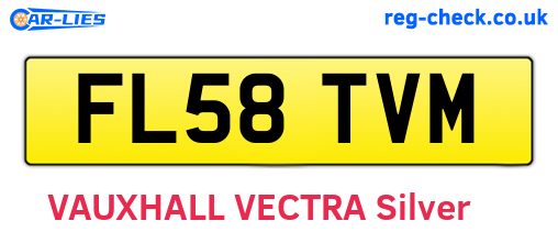 FL58TVM are the vehicle registration plates.