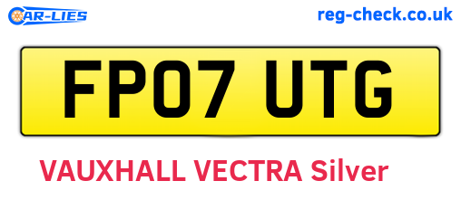 FP07UTG are the vehicle registration plates.