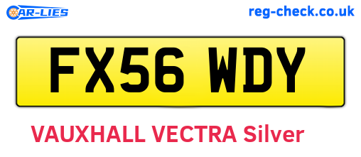 FX56WDY are the vehicle registration plates.