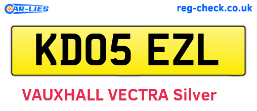 KD05EZL are the vehicle registration plates.