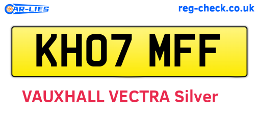 KH07MFF are the vehicle registration plates.