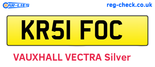 KR51FOC are the vehicle registration plates.