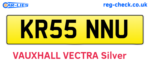 KR55NNU are the vehicle registration plates.