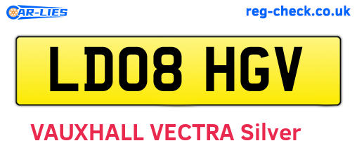 LD08HGV are the vehicle registration plates.