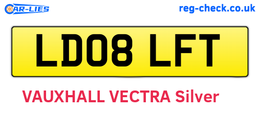 LD08LFT are the vehicle registration plates.
