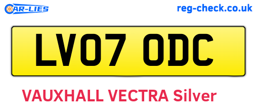 LV07ODC are the vehicle registration plates.