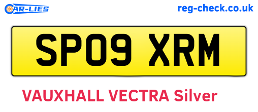 SP09XRM are the vehicle registration plates.