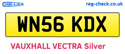 WN56KDX are the vehicle registration plates.