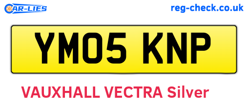 YM05KNP are the vehicle registration plates.
