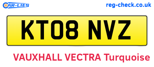 KT08NVZ are the vehicle registration plates.