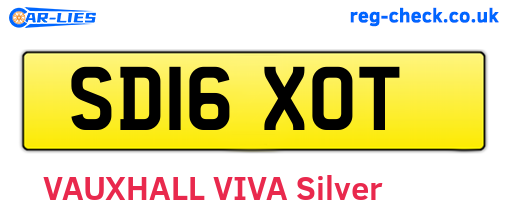 SD16XOT are the vehicle registration plates.
