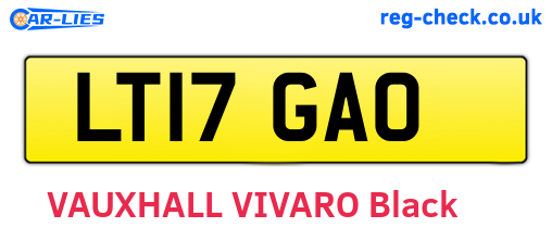 LT17GAO are the vehicle registration plates.