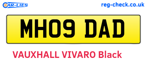 MH09DAD are the vehicle registration plates.
