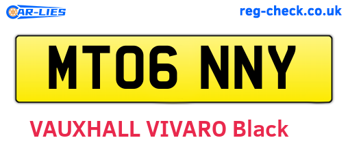 MT06NNY are the vehicle registration plates.