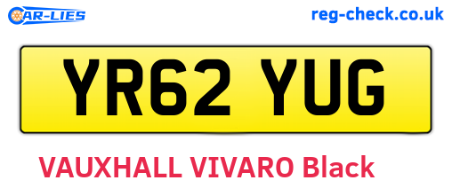 YR62YUG are the vehicle registration plates.