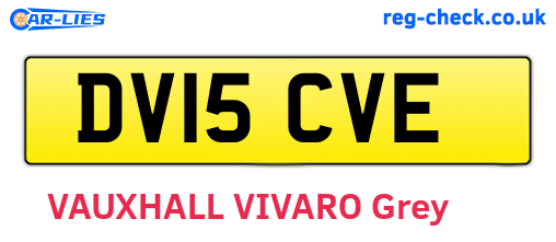 DV15CVE are the vehicle registration plates.