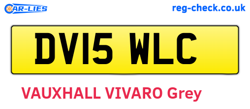 DV15WLC are the vehicle registration plates.