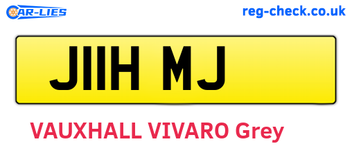 J11HMJ are the vehicle registration plates.