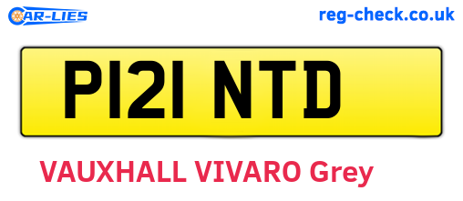 P121NTD are the vehicle registration plates.
