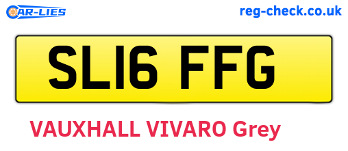 SL16FFG are the vehicle registration plates.