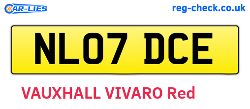 NL07DCE are the vehicle registration plates.