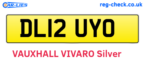 DL12UYO are the vehicle registration plates.