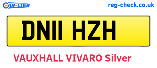 DN11HZH are the vehicle registration plates.