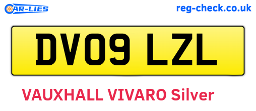 DV09LZL are the vehicle registration plates.