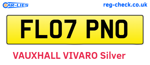 FL07PNO are the vehicle registration plates.