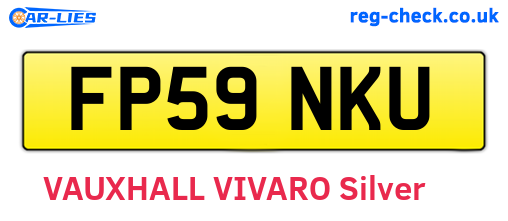 FP59NKU are the vehicle registration plates.