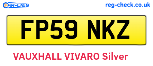 FP59NKZ are the vehicle registration plates.