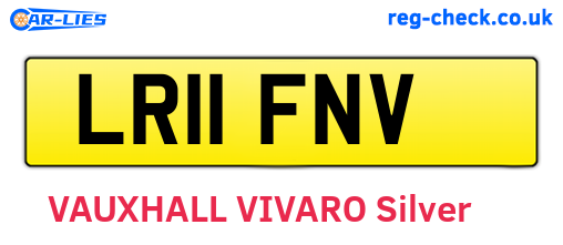 LR11FNV are the vehicle registration plates.