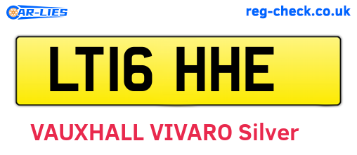 LT16HHE are the vehicle registration plates.