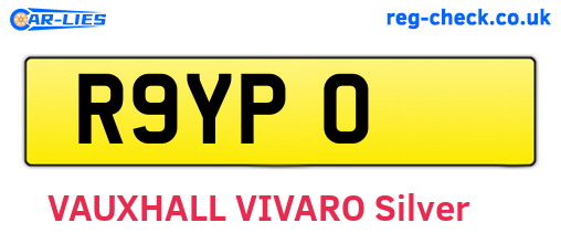 R9YPO are the vehicle registration plates.