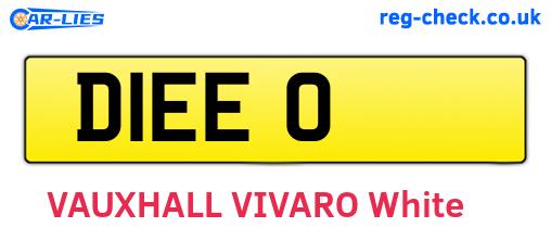 D1EEO are the vehicle registration plates.