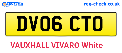 DV06CTO are the vehicle registration plates.