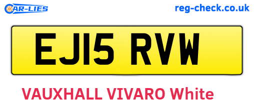 EJ15RVW are the vehicle registration plates.