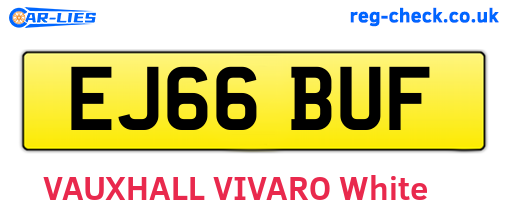EJ66BUF are the vehicle registration plates.